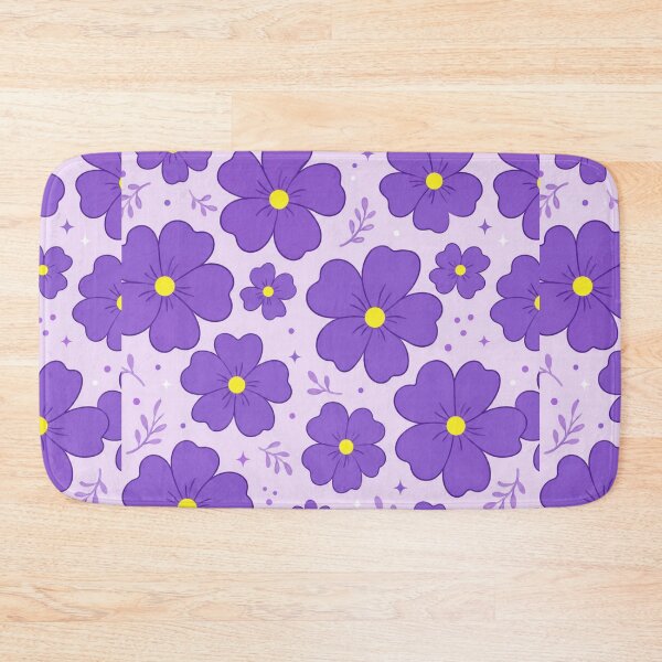 Item preview, Purple Flower Pattern | Cute Violet Floral Aesthetic designed and sold by itxelaraStudio.