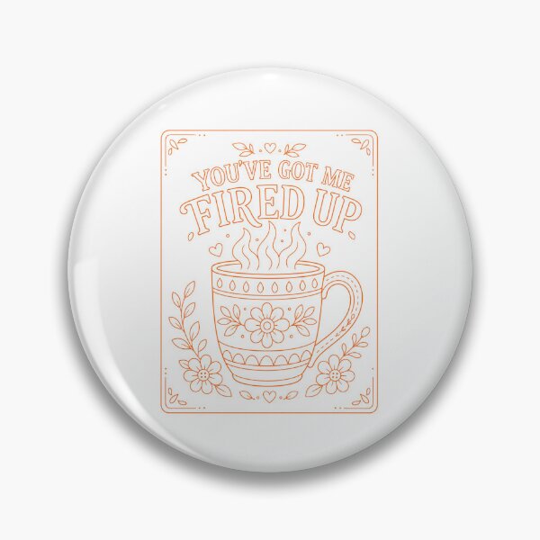 Item preview, You've Got Me Fired Up Mug Orange designed and sold by SamanthaLPottery.