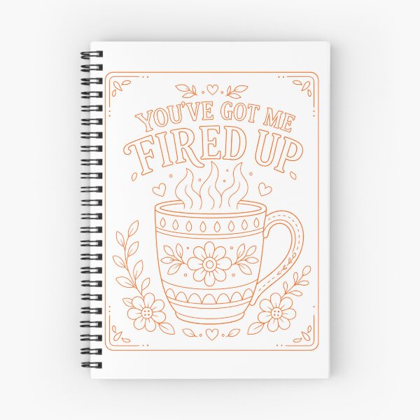 Item preview, You've Got Me Fired Up Mug Orange designed and sold by SamanthaLPottery.
