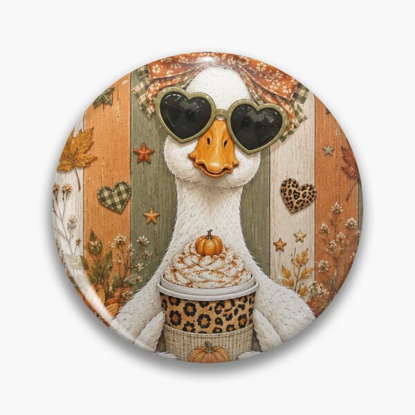 Item preview, Cute Fall Goose, Autumn Goose Coffee, Pumpkin Goose, Coquette Fall, Cozy Thanksgiving Gift designed and sold by Quiajia.
