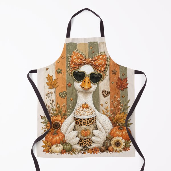 Item preview, Cute Fall Goose, Autumn Goose Coffee, Pumpkin Goose, Coquette Fall, Cozy Thanksgiving Gift designed and sold by Quiajia.
