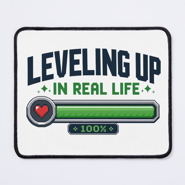 Item preview, Leveling Up in Real Life – RPG Health Bar – 100% Full Heart Icon – Gamified Self-Improvement Design designed and sold by bobscraze.