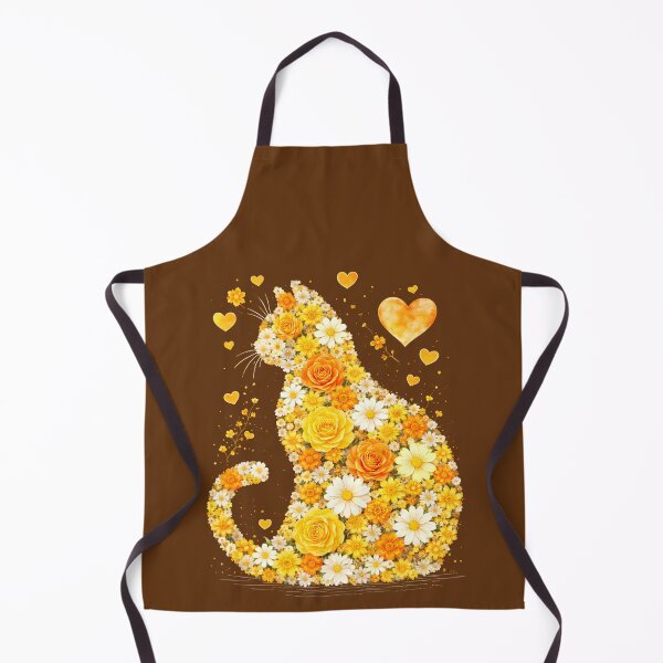 Item preview, Blooming Cat With Yellow Flowers designed and sold by TeeVelora.