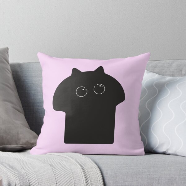 Item preview, black cat as a mushroom boba chibi cute rounded whimsical twee design #3 designed and sold by Kyna Arts.