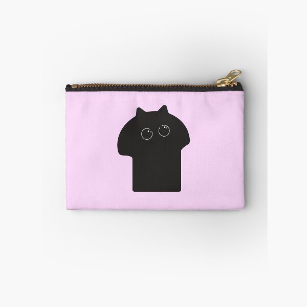 Item preview, black cat as a mushroom boba chibi cute rounded whimsical twee design #3 designed and sold by Kyna Arts.