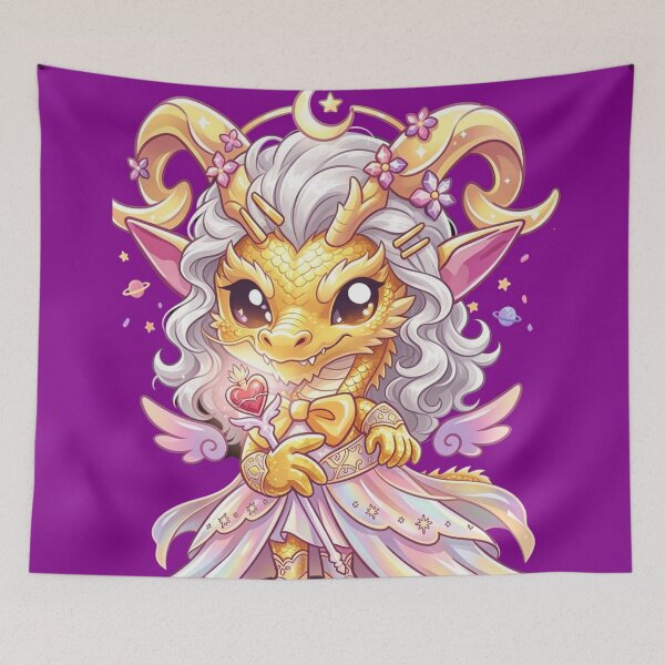 Item preview, Kawaii Golden Dragon Fairy Princess designed and sold by unboxedbyJuls.
