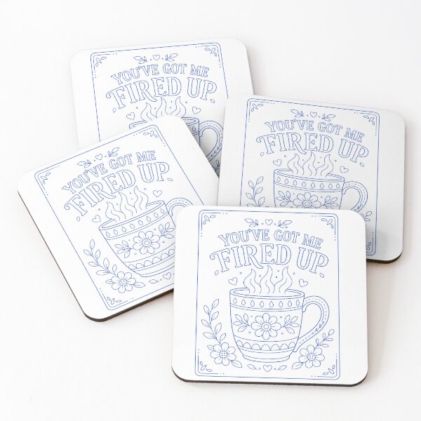 Item preview, You've Got Me All Fired Up Mug Blue designed and sold by SamanthaLPottery.