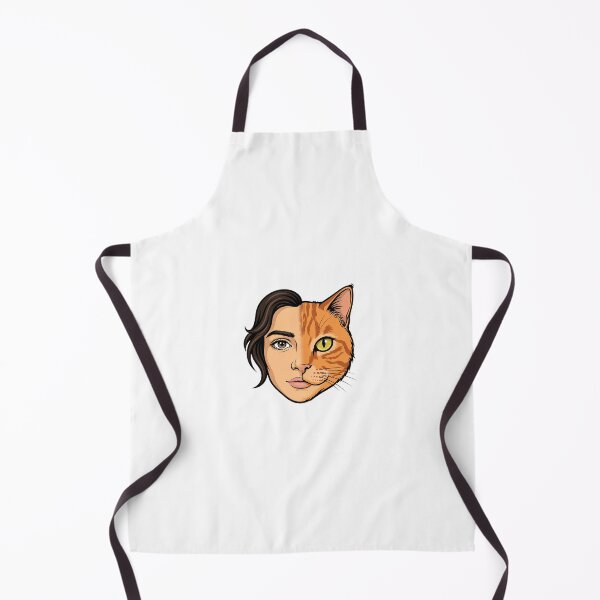 Item preview, Half Human Half Cat Face - Seamlessly Blended Graphic - Surreal Cat Lover Design designed and sold by Csaba1983.