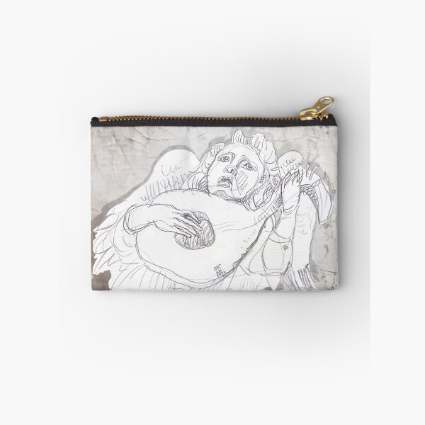 Item preview, Musical Angel with Mandolin (Original Crayon Drawing by ACCI) designed and sold by VanyssaGraphics.