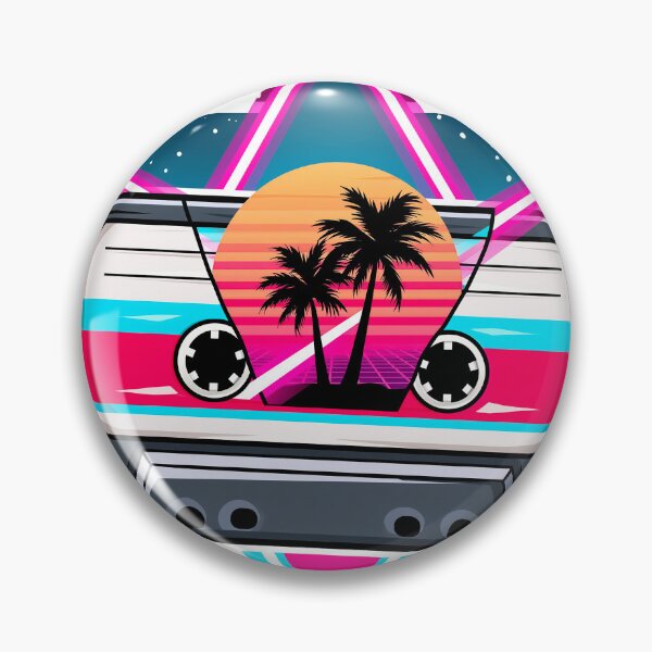 Item preview, retro cassette, palm trees designed and sold by TanyaLovus.