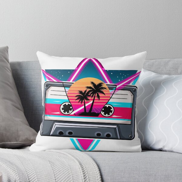 Item preview, retro cassette, palm trees designed and sold by TanyaLovus.