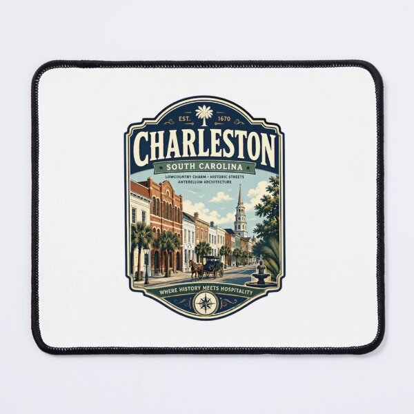 Item preview, Charleston South Carolina Est 1670 Lowcountry Charm Historic Streets Antebellum Architecture Where History Meets Hospitality City Travel Souvenir designed and sold by Simsimah26Parks.