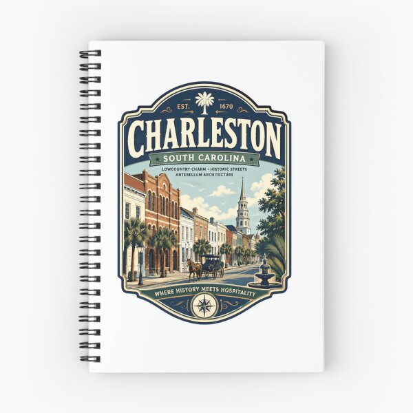 Item preview, Charleston South Carolina Est 1670 Lowcountry Charm Historic Streets Antebellum Architecture Where History Meets Hospitality City Travel Souvenir designed and sold by Simsimah26Parks.