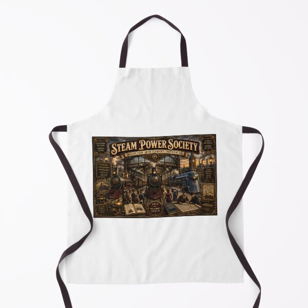 Item preview, Steam Power Society – Vintage Railway Heritage & Steam Train Poster designed and sold by ASABCreative.