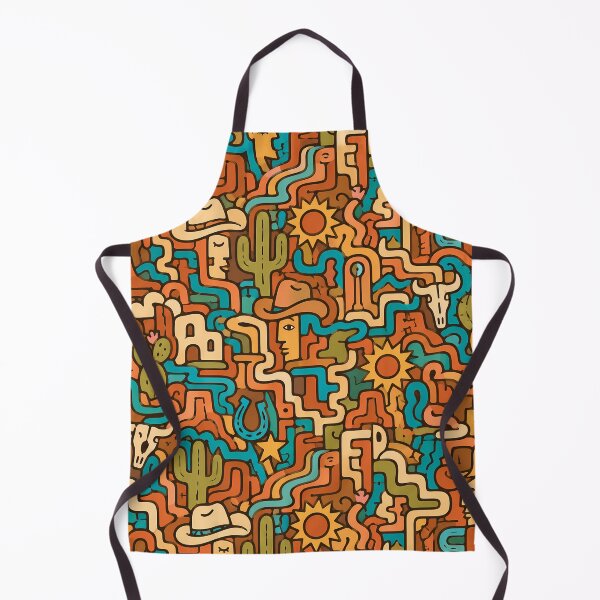 Item preview, Desert Frontier Labyrinth (Western x Doodle) designed and sold by Thai Vibe Studio.