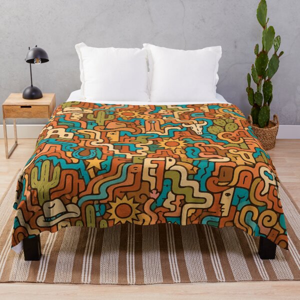 Item preview, Desert Frontier Labyrinth (Western x Doodle) designed and sold by Thai Vibe Studio.