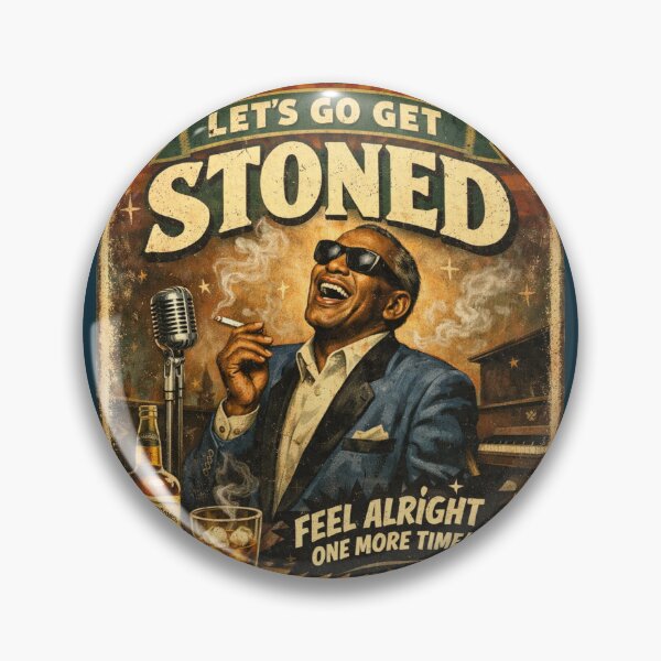 Item preview, Vintage Ray Charles Lets Go Get Stoned Poster designed and sold by Halifaxartguy.