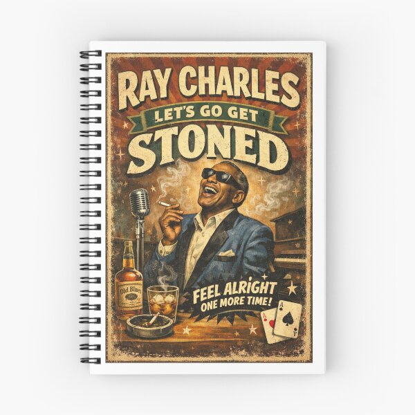 Item preview, Vintage Ray Charles Lets Go Get Stoned Poster designed and sold by Halifaxartguy.