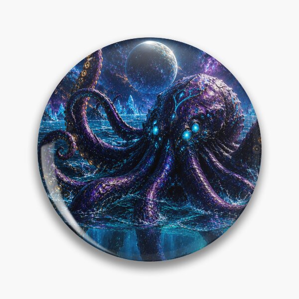 Item preview, Abyssal Cosmic Kraken – Guardian of the Stellar Ocean designed and sold by ZYVARENNE.