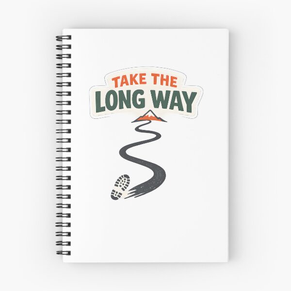 Item preview, Take The Long Way Minimal Hiking Adventure Design designed and sold by Naviora.
