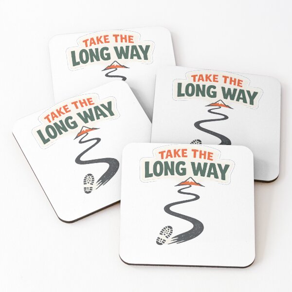 Item preview, Take The Long Way Minimal Hiking Adventure Design designed and sold by Naviora.