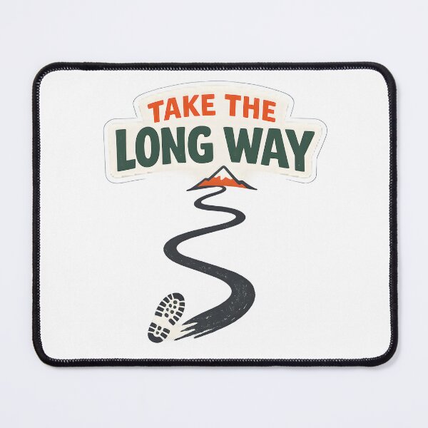 Item preview, Take The Long Way Minimal Hiking Adventure Design designed and sold by Naviora.