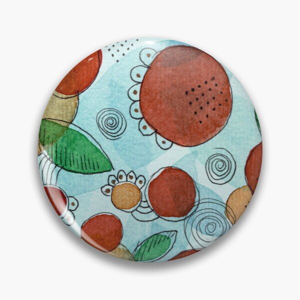 Item preview, The Orchard Has Its Own Rhythm, Folk Botanical Watercolour designed and sold by ArithraStudio.