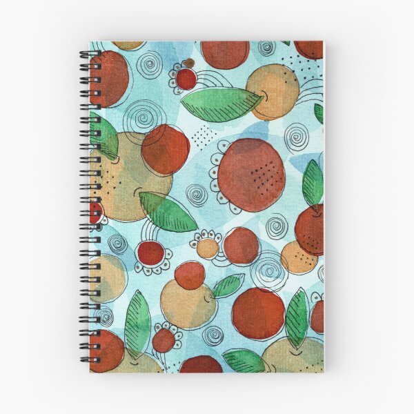 Item preview, The Orchard Has Its Own Rhythm, Folk Botanical Watercolour designed and sold by ArithraStudio.
