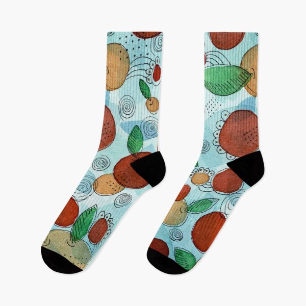 Item preview, The Orchard Has Its Own Rhythm, Folk Botanical Watercolour designed and sold by ArithraStudio.