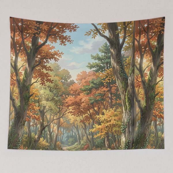 Item preview, 80s Retro Anime Forest Landscape designed and sold by Animania-AnimeS.