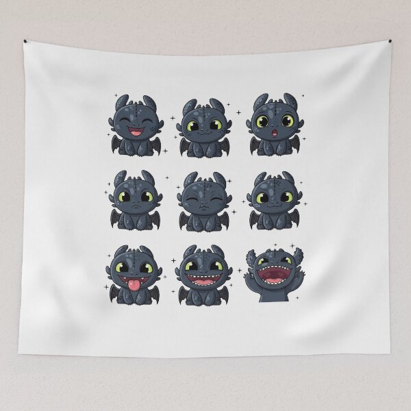 Item preview, Toothless Cute Emotions How To Train Your Dragon Funny Dragon Fan Shirt designed and sold by tenggaracalvin.