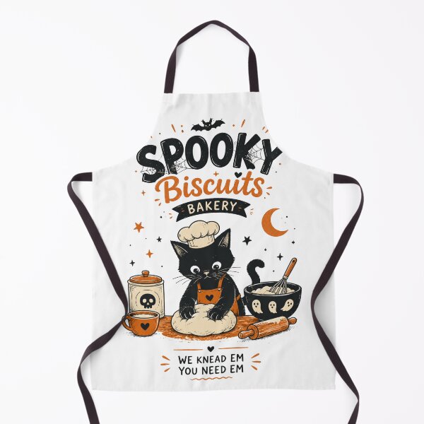 Item preview, Spooky Biscuits Bakery Black Cat Baking Halloween T Shirt Design designed and sold by ucpstudio.
