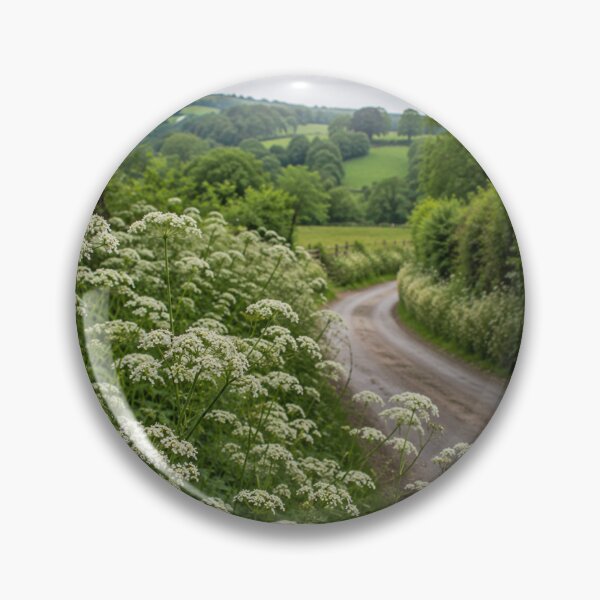 Item preview, Cow Parsley Wildflowers Along Winding English Country Lane designed and sold by ThatSurreyLife.
