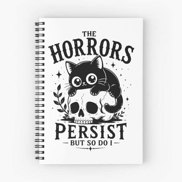 Item preview, Cute Gothic Cat Skull Horror Funny Dark Humor Halloween designed and sold by mraihan.