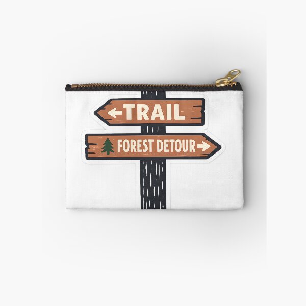 Item preview, Forest Detour Minimal Hiking Nature Sticker designed and sold by Naviora.