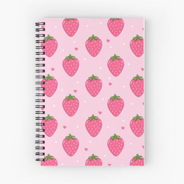 Item preview, Pink Strawberry Pattern | Cute Kawaii Berry Aesthetic designed and sold by itxelaraStudio.