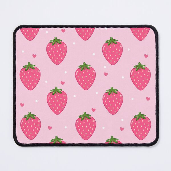 Item preview, Pink Strawberry Pattern | Cute Kawaii Berry Aesthetic designed and sold by itxelaraStudio.