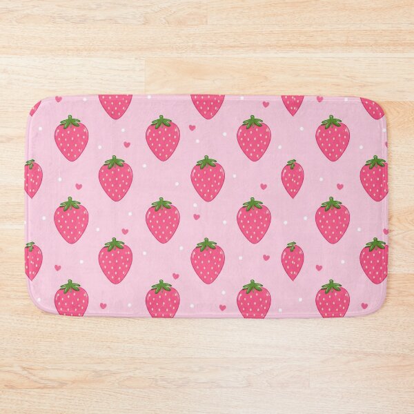 Item preview, Pink Strawberry Pattern | Cute Kawaii Berry Aesthetic designed and sold by itxelaraStudio.