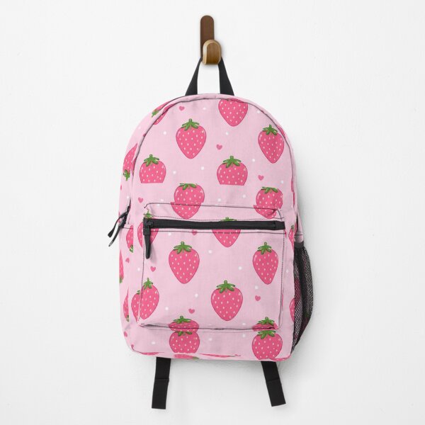 Item preview, Pink Strawberry Pattern | Cute Kawaii Berry Aesthetic designed and sold by itxelaraStudio.