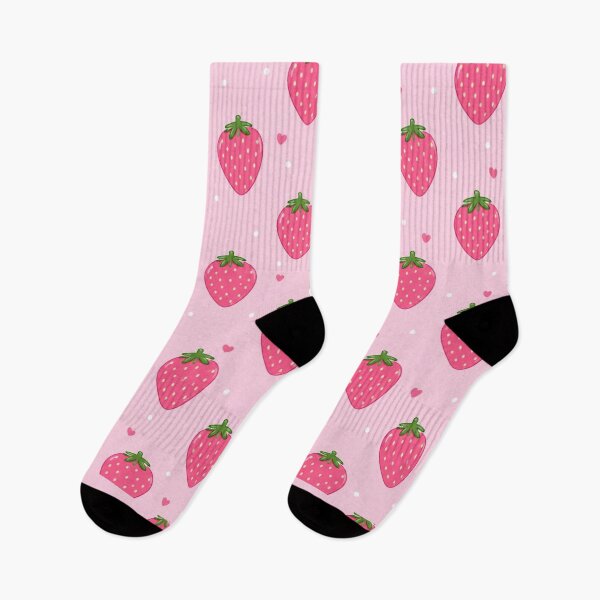 Item preview, Pink Strawberry Pattern | Cute Kawaii Berry Aesthetic designed and sold by itxelaraStudio.