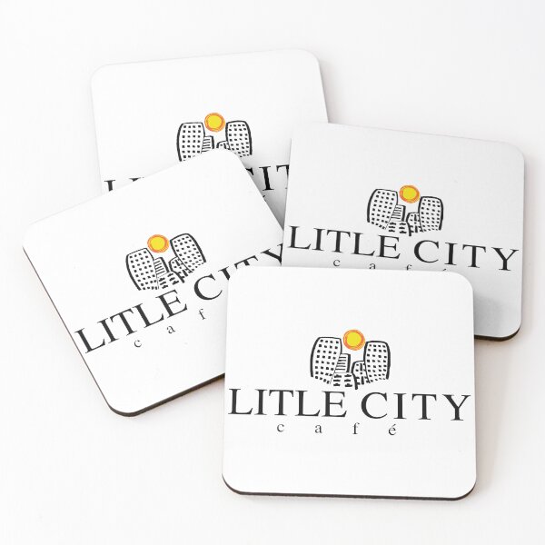 Item preview, Little City Cafe Minimalist Urban Buildings and Sun Logo designed and sold by fspwbv.