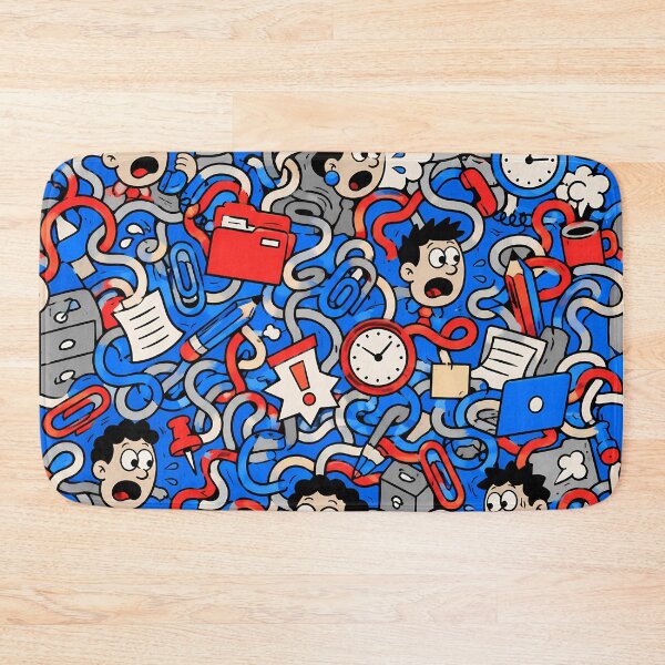 Item preview, Retro Office Chaos (Office Humor x Doodle) designed and sold by Thai Vibe Studio.
