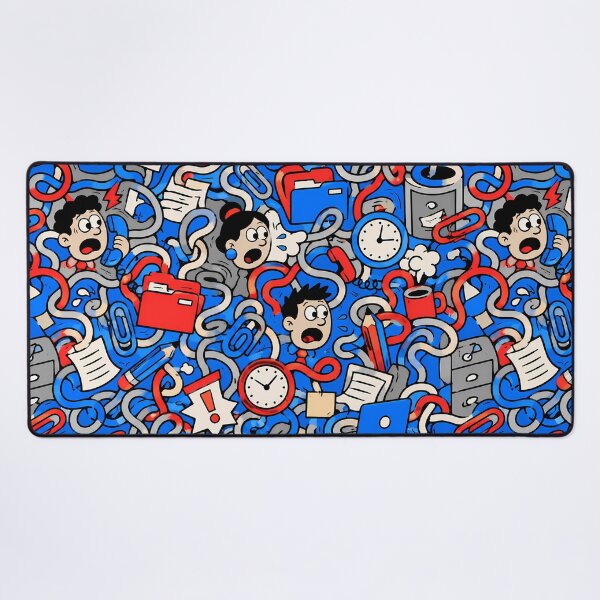 Item preview, Retro Office Chaos (Office Humor x Doodle) designed and sold by Thai Vibe Studio.