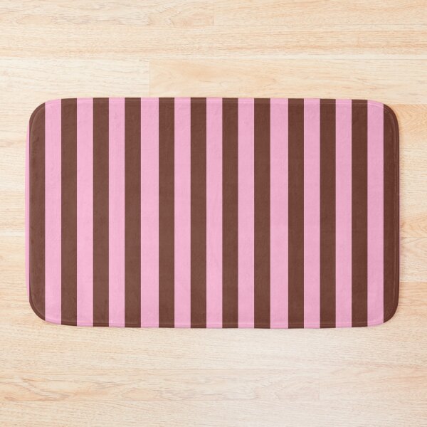 Item preview, Chocolate Brown and Pink, Wide, Stripes designed and sold by OneThreeSix.