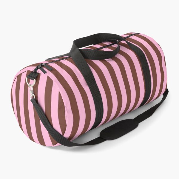 Item preview, Chocolate Brown and Pink, Wide, Stripes designed and sold by OneThreeSix.