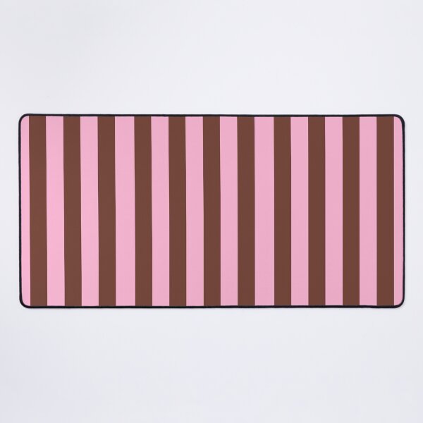 Item preview, Chocolate Brown and Pink, Wide, Stripes designed and sold by OneThreeSix.