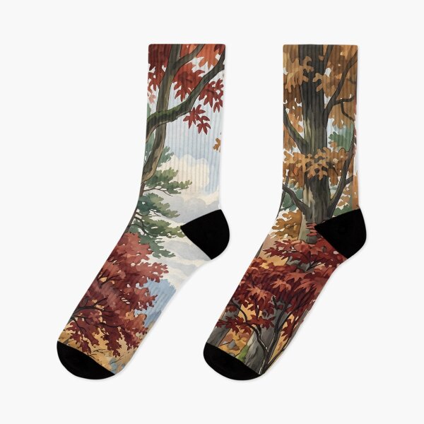Item preview, 80s Retro Anime Forest Landscape | Autumn, Fall designed and sold by Animania-AnimeS.
