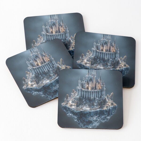 Item preview, 3d Render Of Fantasy Floating Castle, Cool designed and sold by Checho30.