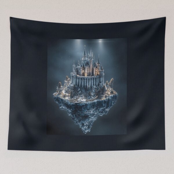 Item preview, 3d Render Of Fantasy Floating Castle, Cool designed and sold by Checho30.