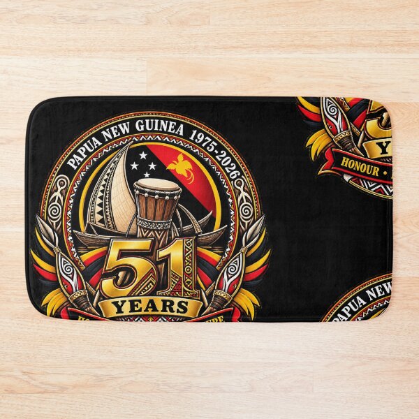 Item preview, Papua New Guinea 51 Years Independence Emblem — PNG Heritage designed and sold by DiiStyle.